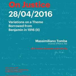 On Justice - 28/04/16